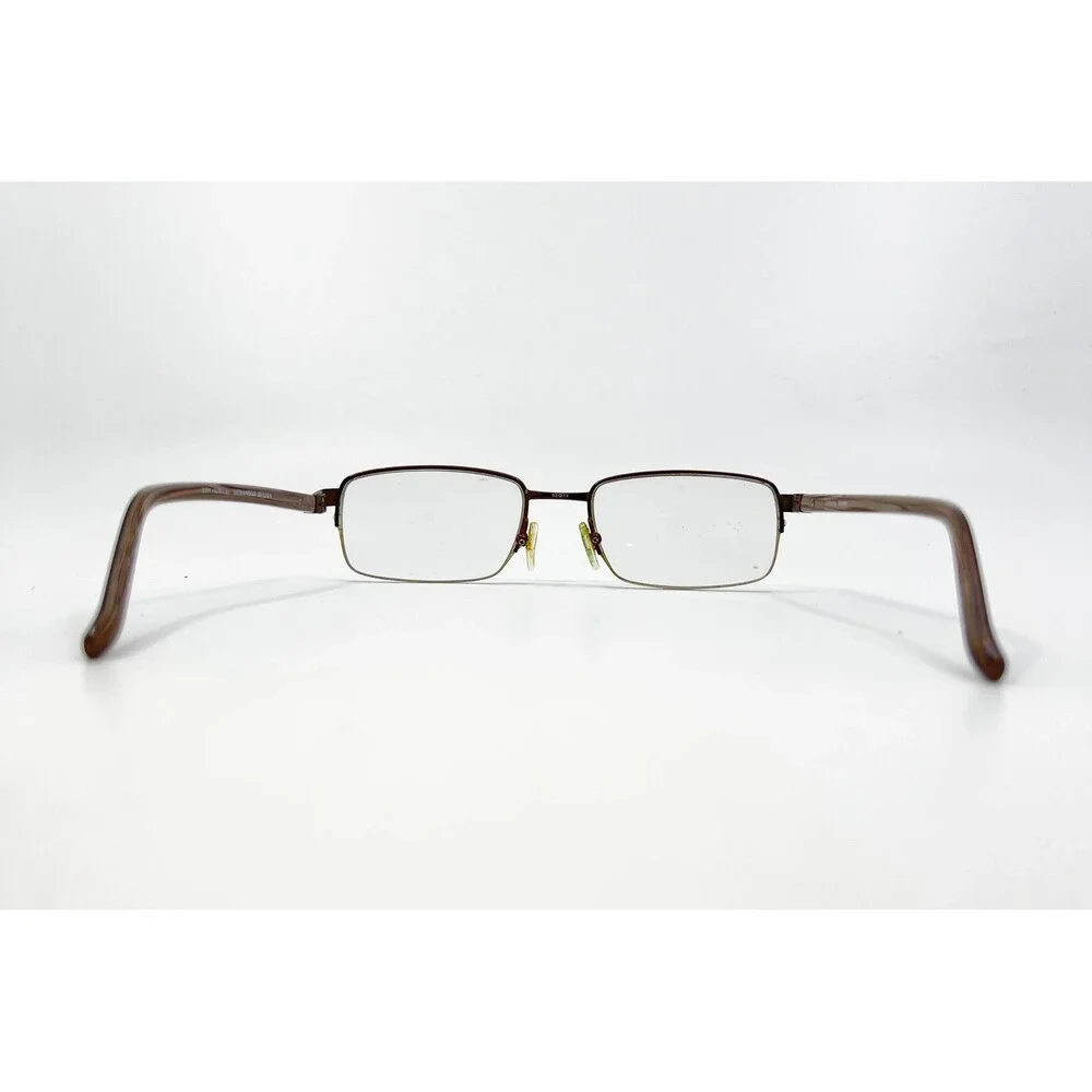 Colours by Alexander Julian Eyeglasses Mens Brown Rectangular Half Rim 53-19